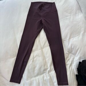 Lululemon leggings, dark purple, size 6, luxtreme